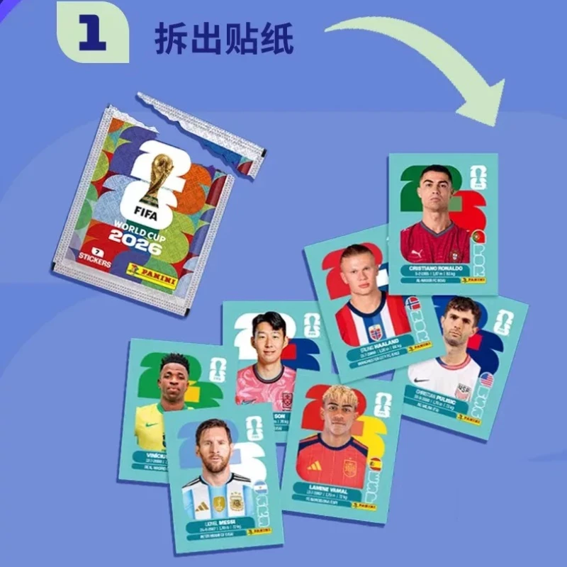 2026 Topps Panini FIFA World Cup USA Canada Mexico Stickers Football Cards Messi Ronaldo Collectible Trading Cards Fans Gift view 4