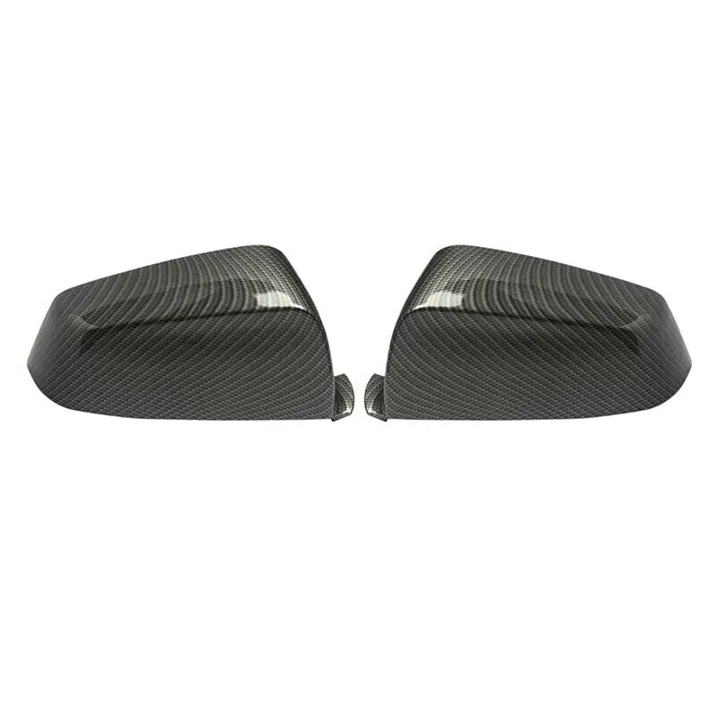 

2Pcs/Set Side Rear View Mirror Cover Carbon Fiber Rearview Side Mirror Cover Caps for BMW-E60 F10 F18 F11 F01 F02