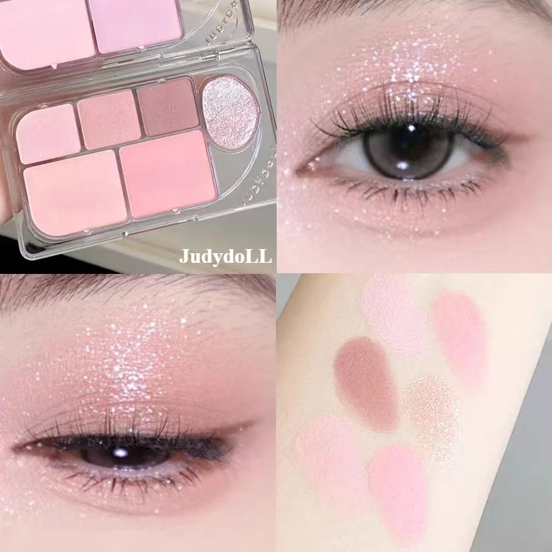 Judydoll Cosmetics 6color Eye Shadow Plate Explodes Matt Pearly Pure High Grade Brightening Repairing Long-lasting Beauty Makeup