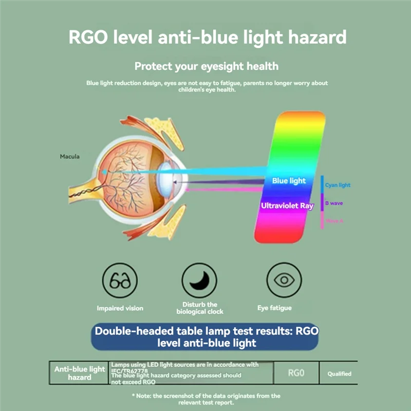 LICE-LED โคมไฟตั้งโต๊ะ 2 ผู้ถือปากกา Touch Control พับ Eye-Caring โคมไฟตั้งโต๊ะสําหรับ Office Home อ่าน Study