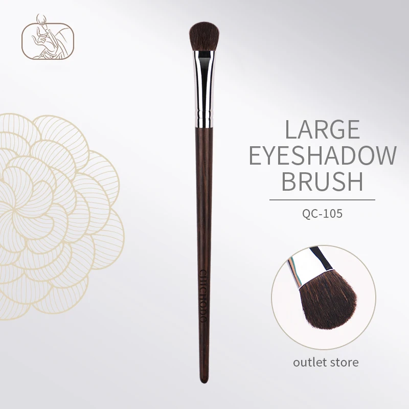 CHICHODO Natural High-end Animal Hair Makeup Brush Goat+Pony Hair Eyeshadow Brush Large Shader Brush-CHJ035