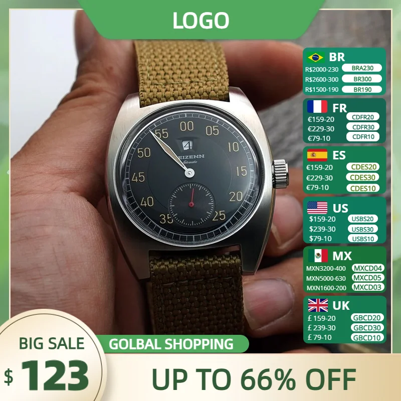 ใหม่ MERKUR กระโดดชั่วโมงนาฬิกาผู้ชายทหารอัตโนมัติ St17 นาฬิกา Vintage วันที่หน้าต่าง 38 มม.Relogios Masculino