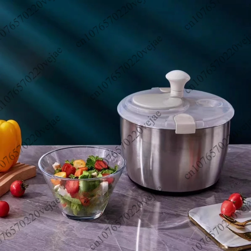 Stainless steel vegetable dehydrator fruit and vegetable dryer kitchen drain household vegetable basin salad dehydration