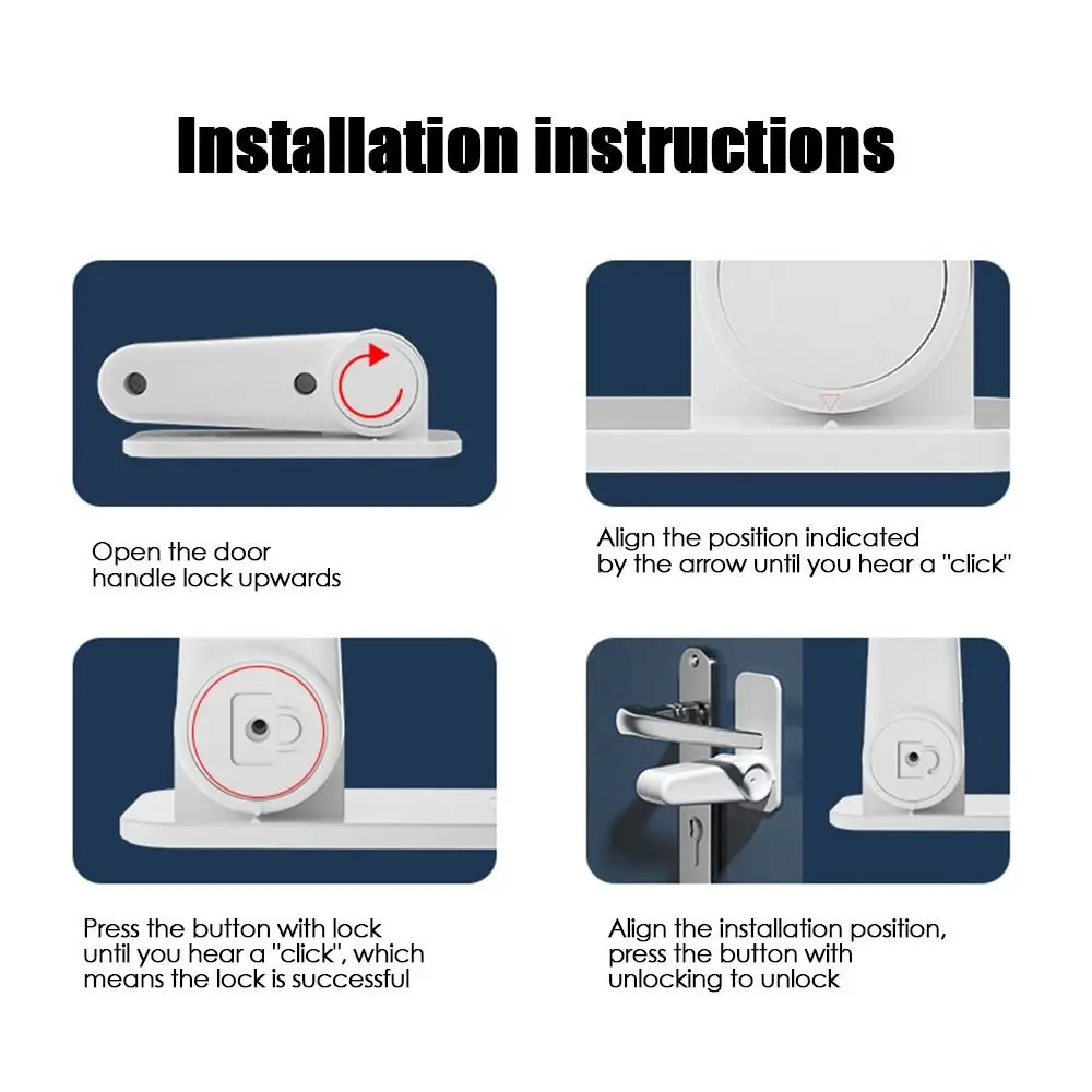 Sliding Window For Children Dog Fixed Security Lock Door Handle Fixed Lock Anti-Opening