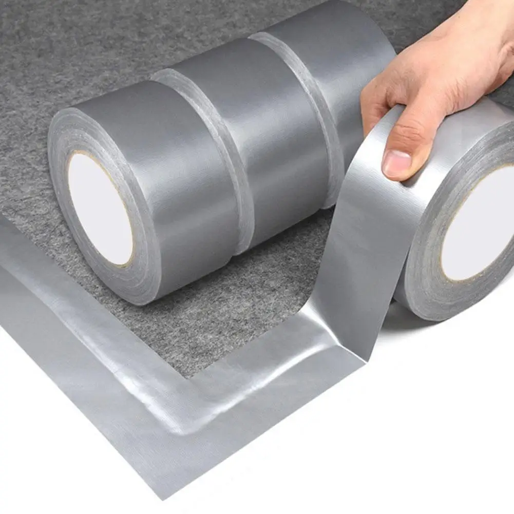 

Strong Duct Tape Silver Single-sided Cloth-based Tape Thickened Waterproof High Temperature Resistant For Repair