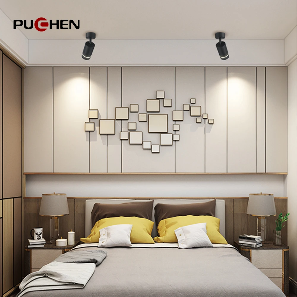 Puchen – Spot lumineux en aluminium givré de Style nordique minimaliste, ampoule non incluse, en acrylique, pour Bar, fête, étude, salle à manger