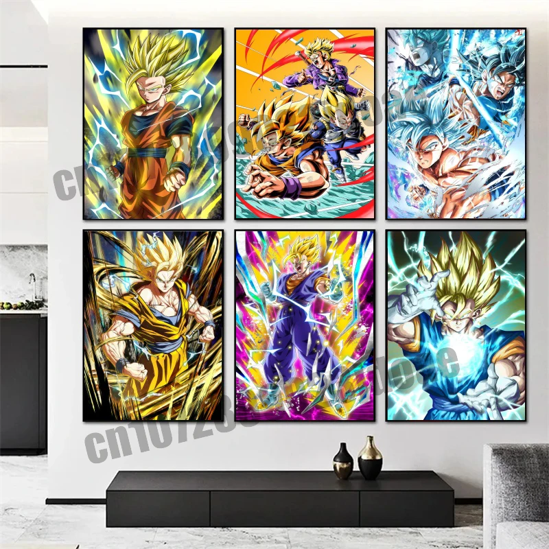 

Anime Dragon Ball Goku Vegeta Kakarot High Quality Printing Canvas Painting HD Poster Bedroom Decoration Mural Art Painting Gift