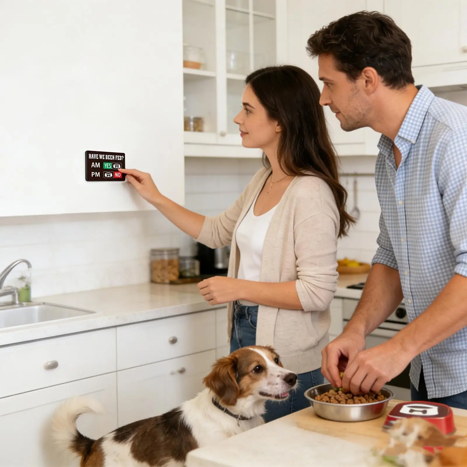 Pet Feeding Reminder Puppy Meal Indication Chart Dog Feeding Reminder Sign With Magnet For Health Management Preventing