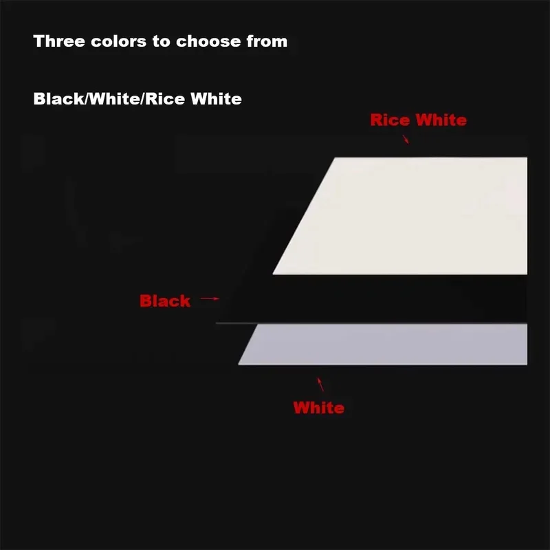 White PVC Hard Sheet Advertising Board Black Soft Ceiling PVC PE Plastic Custom Cut Service