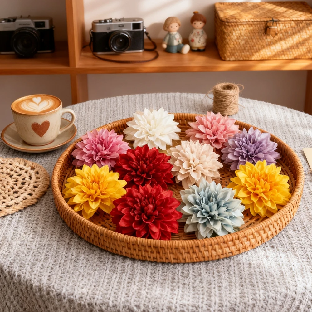 5/10PCS Artificial Flowers Heads Home Room Table Decoration Wedding Garden Rose Arch Diy Gift Bride Accessory Clearance Hot Sale