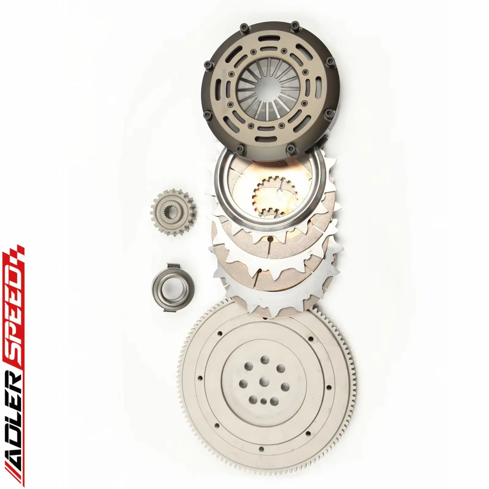 

ADLERSPEED RACING CLUTCH TRIPLE DISK KIT +FLYWHEEL FOR 92-1999 MITSUBISHI ECLIPSE GST MODEL With Front Wheel Drive(7 Bolt Crank)