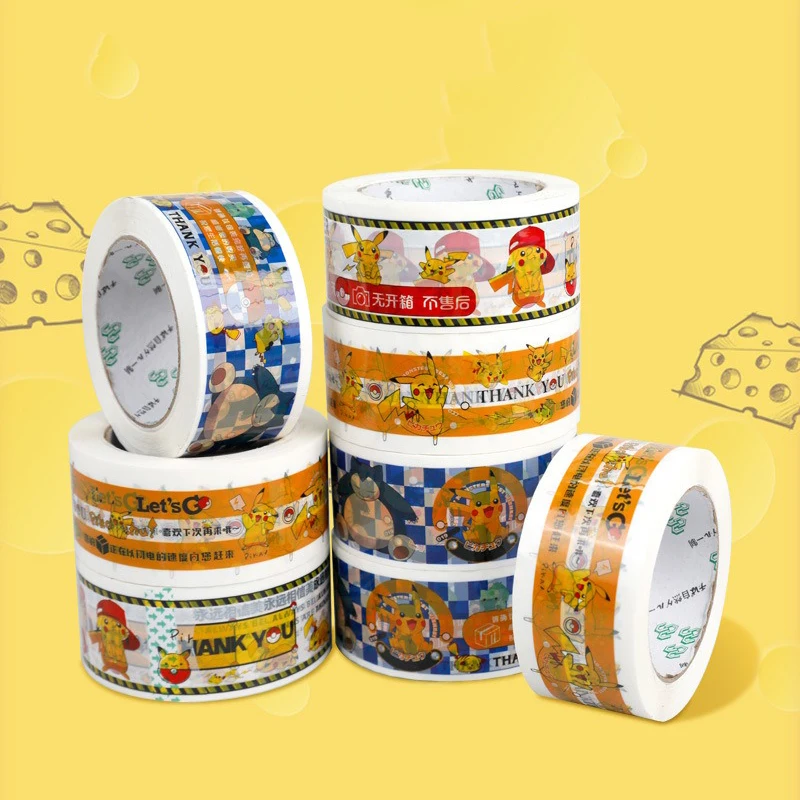 5cm x 100Y Cartoon Printed Packaging Tape Colored BOPP Sealing Tapes Express Packing Supplies Delivery Decorative Tape