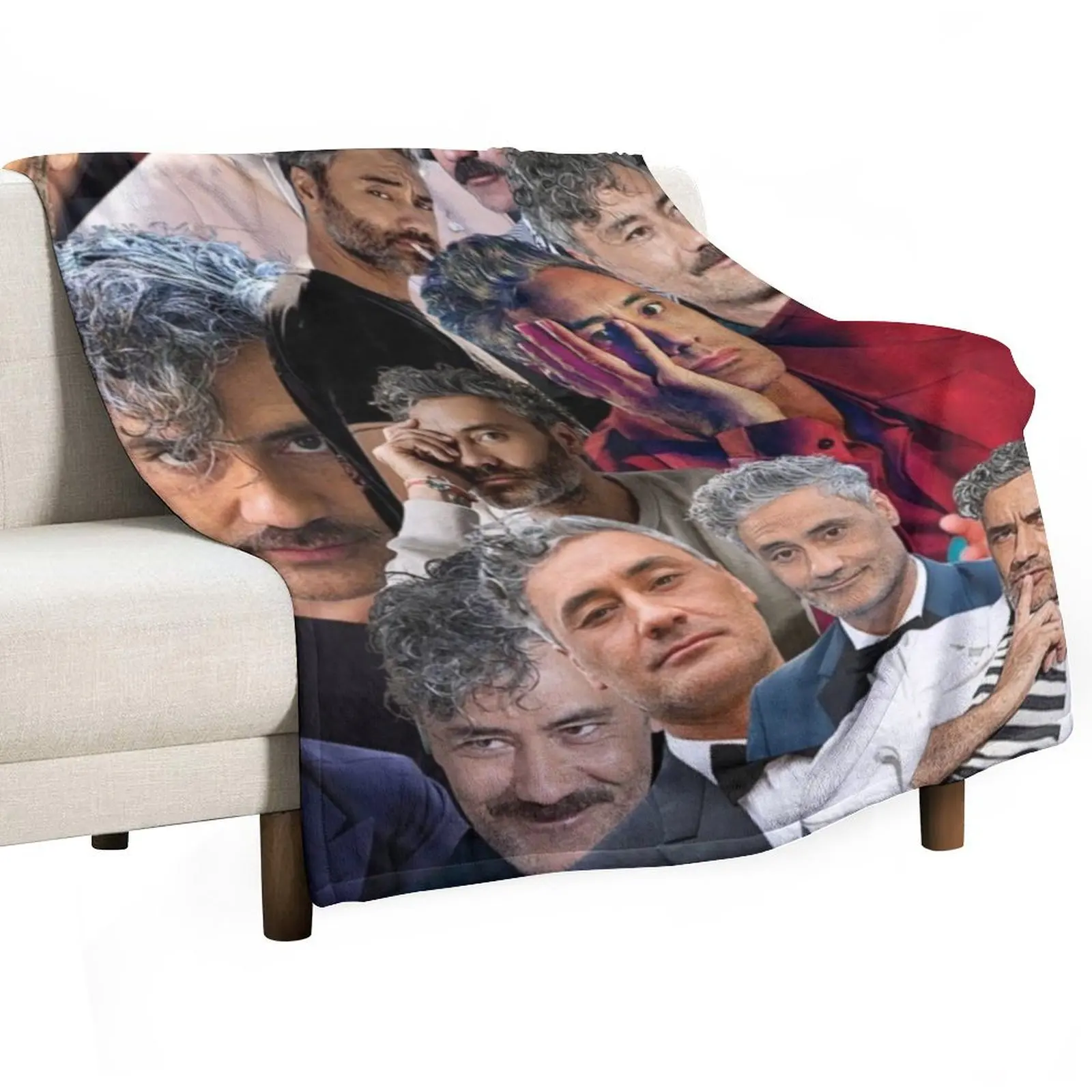 taika waititi photo collage Throw Blanket manga Beach Luxury St warm winter Decorative Sofas Extra Large Throw Blankets