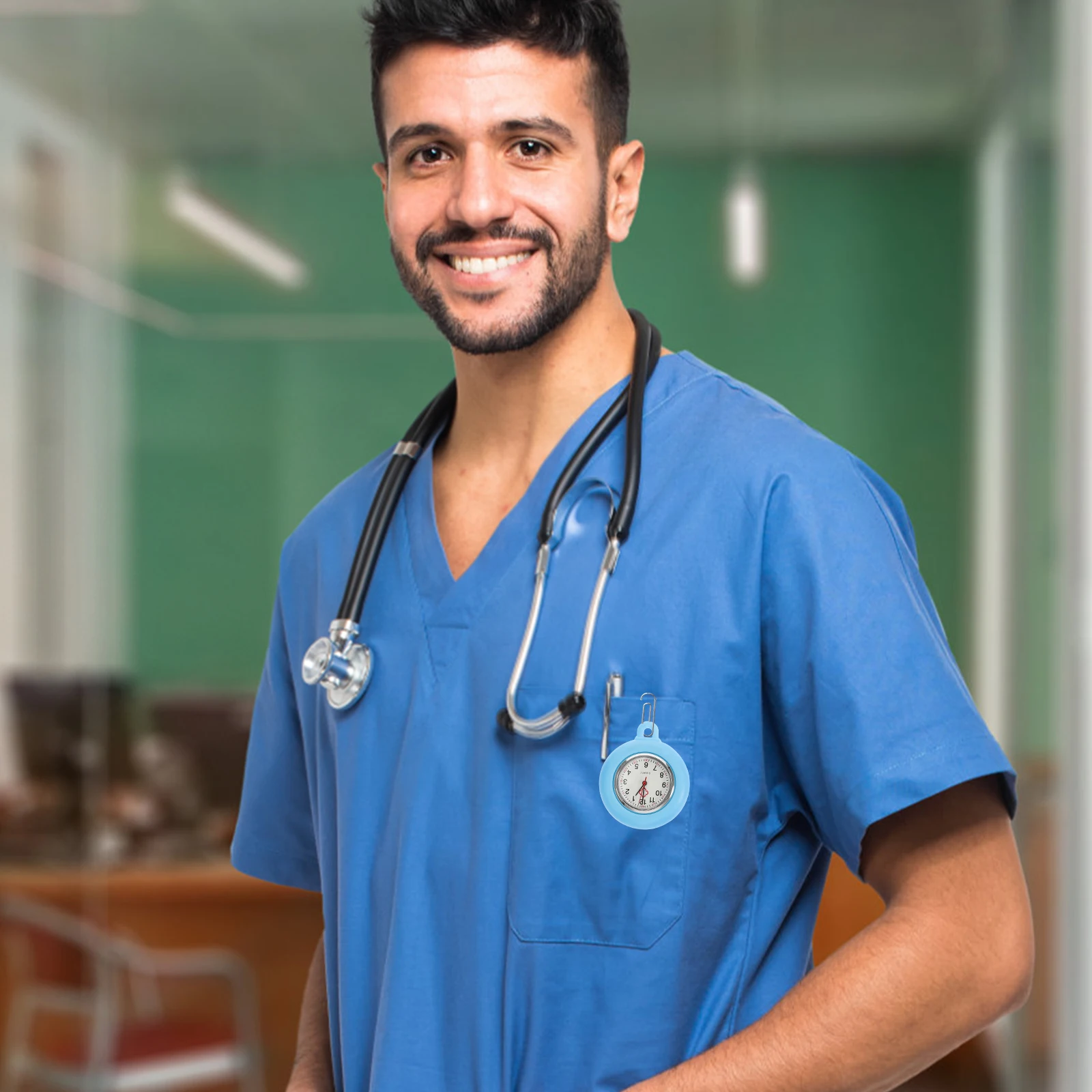 

2pcs Blue Dial Vintage Pocket Parts Pocket Dial Parts DIY Watch Accessory Accessories Glass Quartz Watch Straps