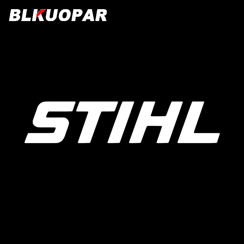 BLKUOPAR Stihl Car Sticker Personality Creative Sunscreen Decoration Die Cut Funny Original Occlusion Scratch Car Door Protector