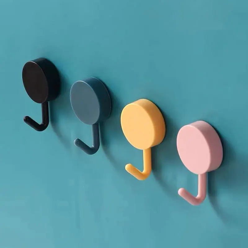 Colorful Adhesive Hooks Cute Utility Hooks Key Hooks For Wall Decorative Hook Wall Mount