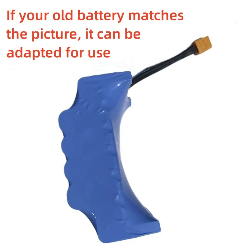 

36V rechargeable lithium-ion battery 6000mAh, crescent shaped battery replacement balanced electric scooter