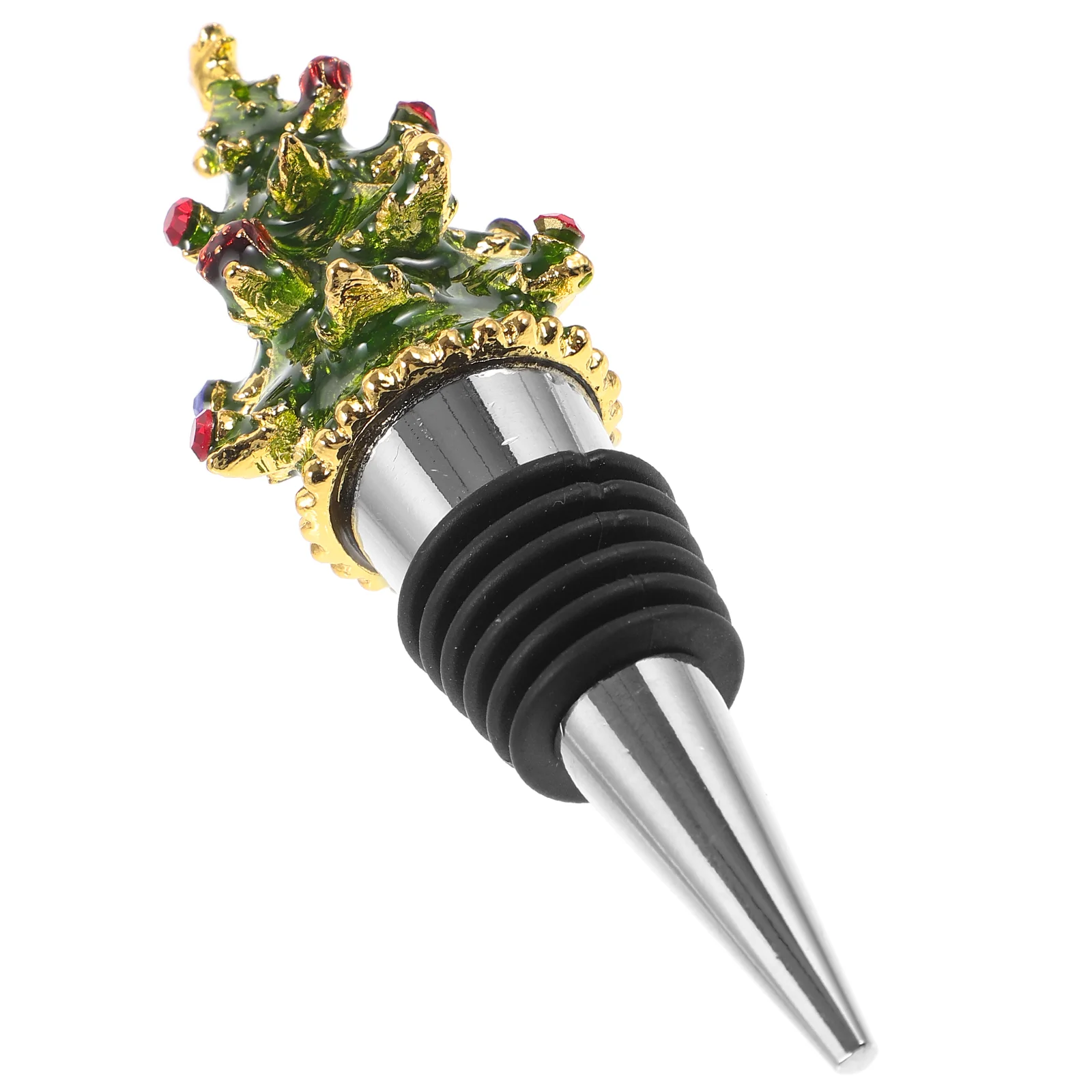 

Enamel Christmas Series Bottle Stoppers Holiday Tumbler Plug Zinc Alloy Decorative