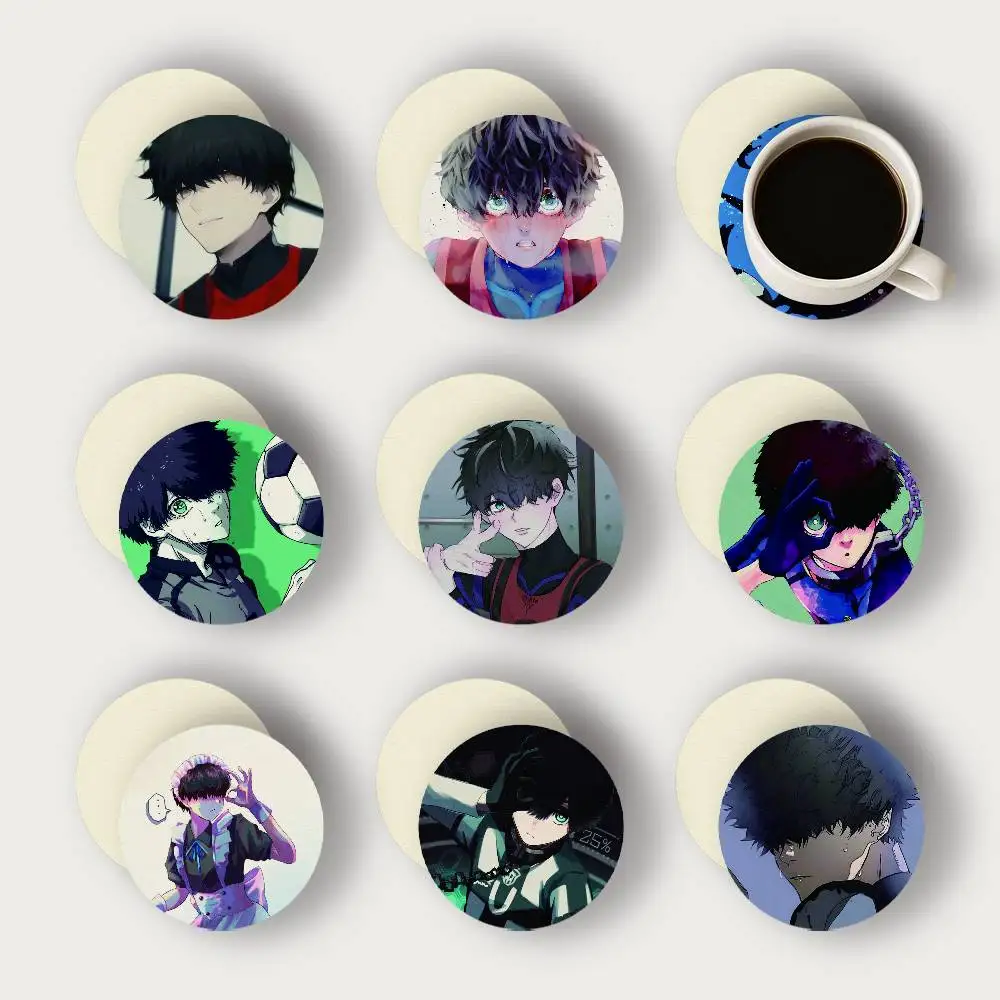 Anime Ikki Niko 2D Wooden Coasters Heat Resistant Non-Slip Home Office Bar Cafe Restaurant Holiday Birthday Gift Durable