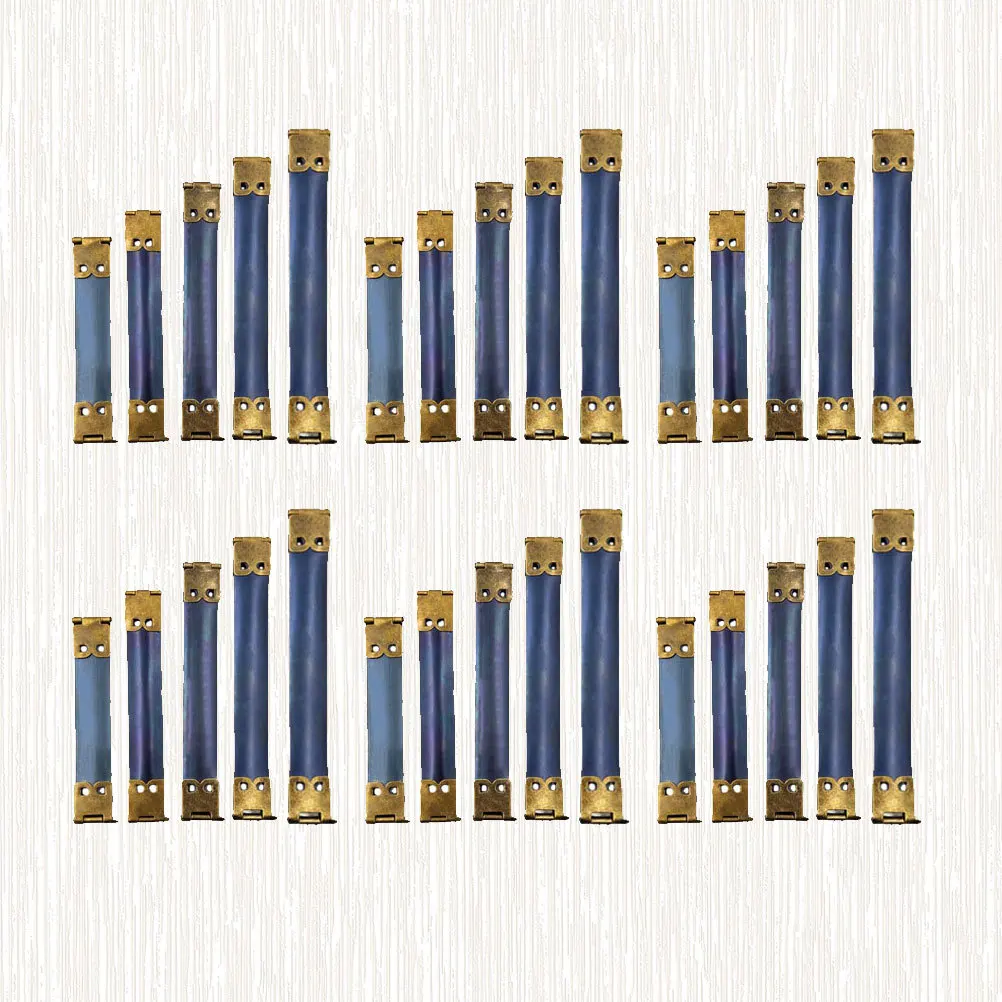 

30Pcs Bronze Metal Internal Flex Frames Replacement Hinges Spring Clips for DIY Handbag Accessories Clasp Bag Coin Purse Multi