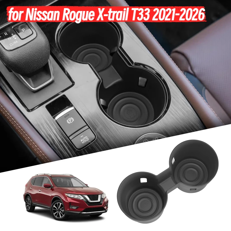 

for Nissan Rogue X-trail T33 2021-2026 Central Console Water Cup Holder Car Interior Accessories Drinks Holder Storage Case