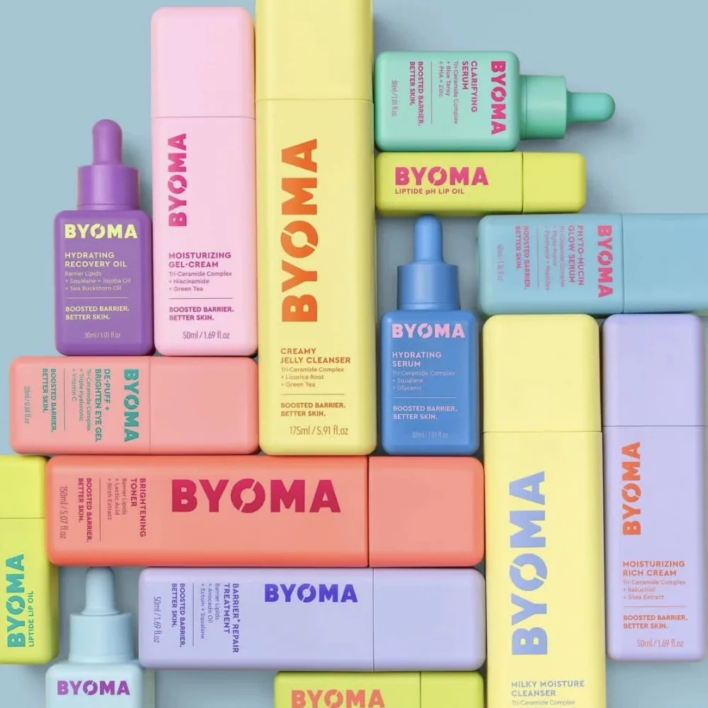 الأصلي دفعة حاجز لطيف أفضل جوهر العناية بالبشرة BYOMA Phyto-Mucin توهج مصل ترطيب استعادة النفط ترطيب كريم جل #3