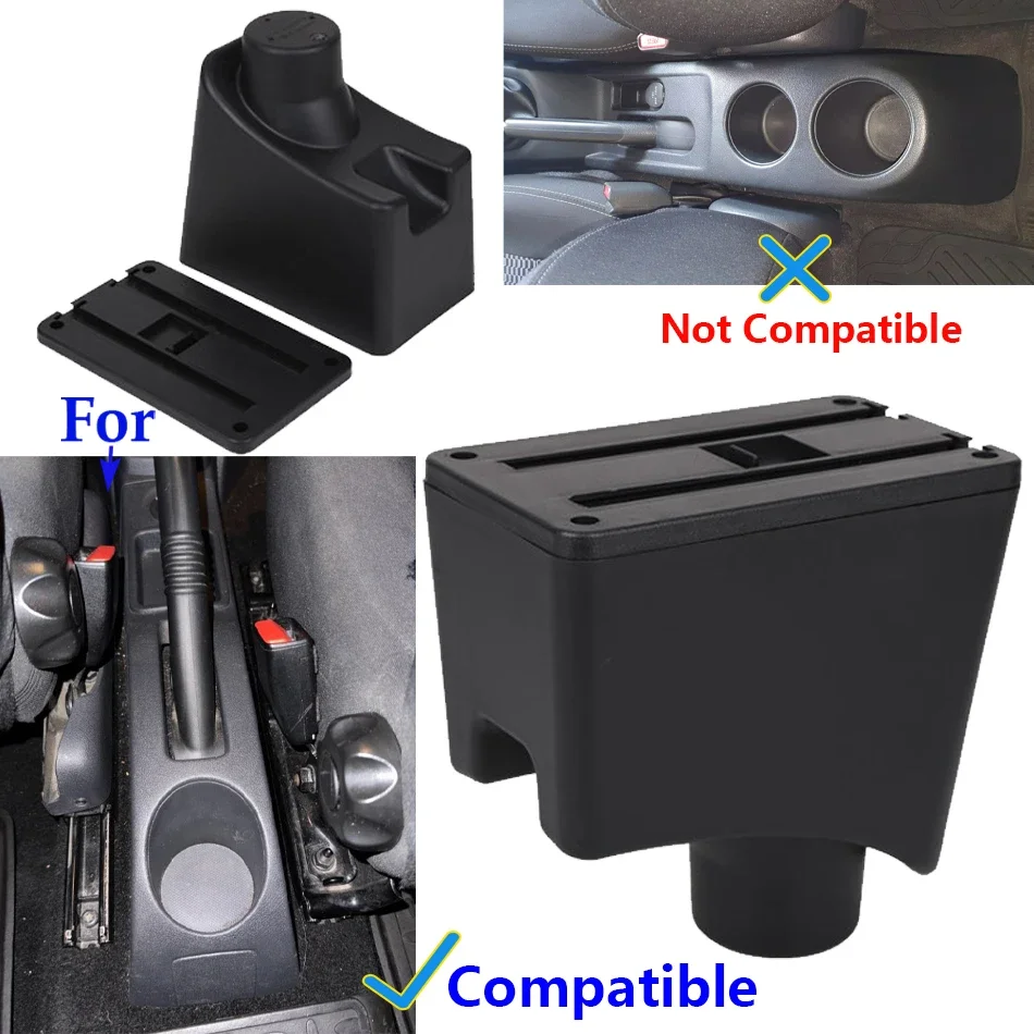 Para Renault Sandero caja de reposabrazos para Dacia Sandero para Nissan Almera G15 reposabrazos de coche para Lada LARGUS caja de almacenamiento automática soporte de brazo