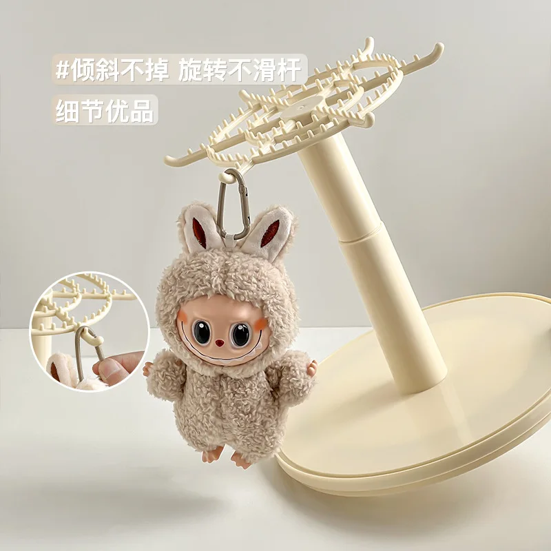 labubu hanging ornament display box, rotating transparent LabuBU