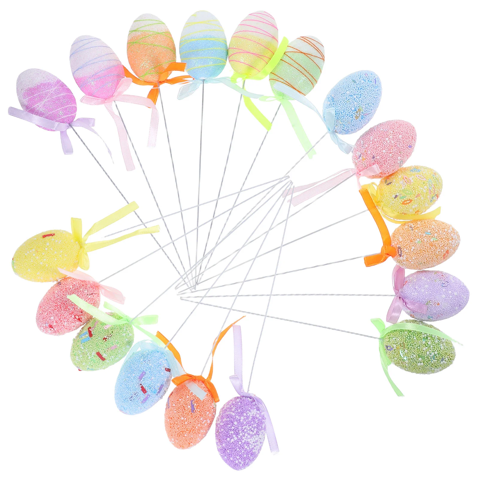 

18 Pcs Easter Eggs Decor Decorating Kit Decorative Items Decoration Decorations Foam