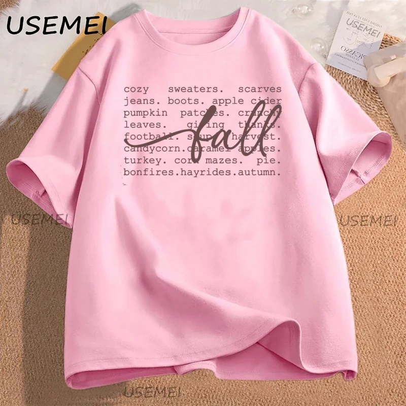 Fall Definition T-shirt Women Cozy Thanksgiving Faith T Shirt Casual Cotton Short Sleeve Round Neck Tshirt Women's Clothing Tees