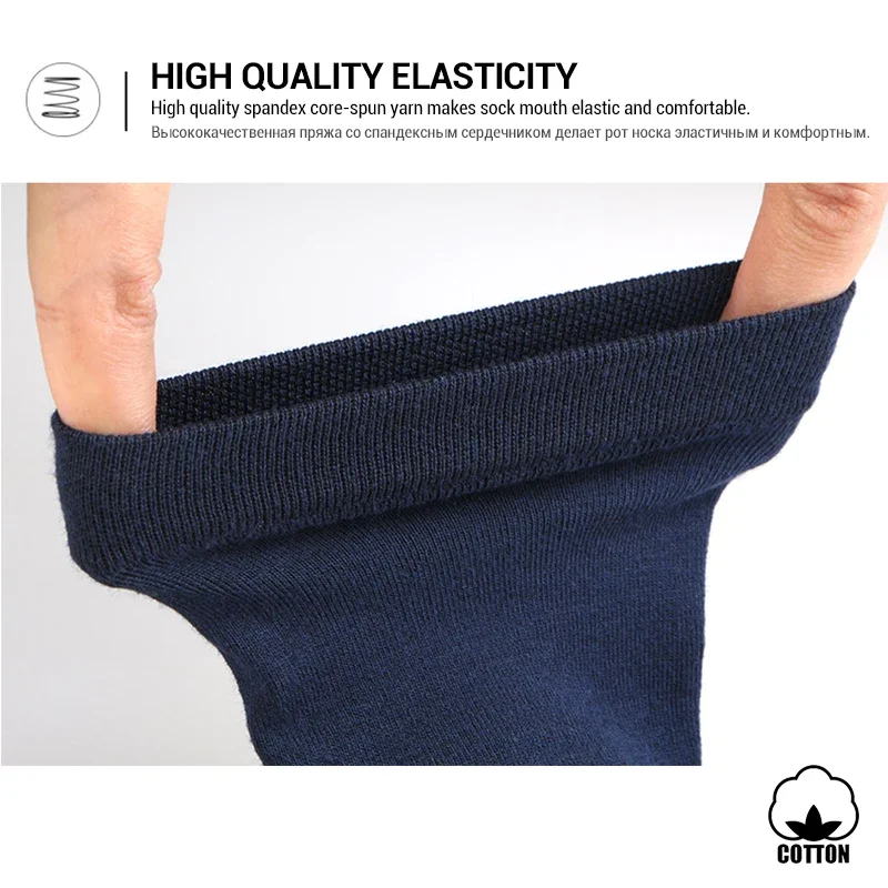 6 Paar Herrensocken aus 100 % Baumwolle, Schwarz, Weiß, Grau, Business-Männer, Röhrensocken, weich, atmungsaktiv, Frühling und Sommer, für Herrensocken in Übergröße – Detail 14