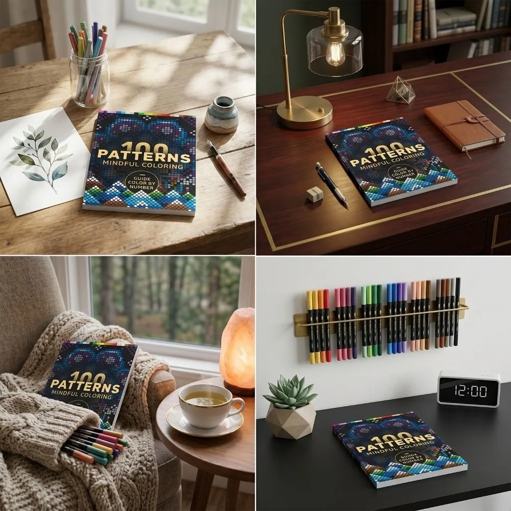 Creative Color by Number Book Thickened Portable Animal Coloring Book Handmade Exquisite Art Painting Pad Adults