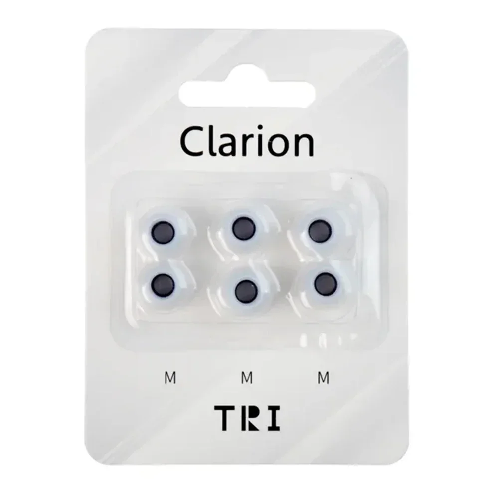 TRI-Écouteurs en silicone Clarion Red, oreillettes, spécification de marque