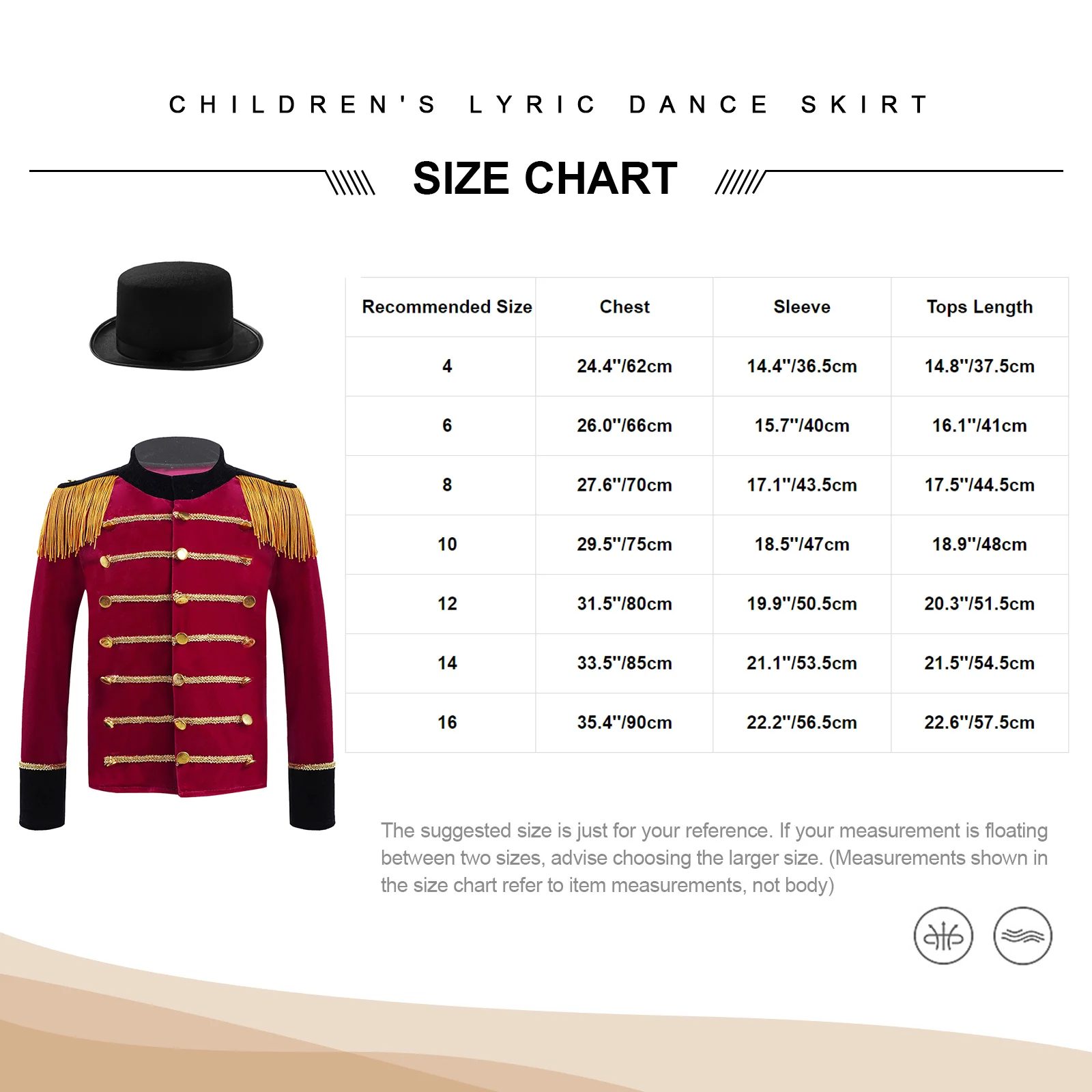 Kids Boy Girls Jacket with Hat Soldier Drum Trumpet Team Costume Teen Long Sleeve Showman Tassel Jacket Halloween Circus Cosplay