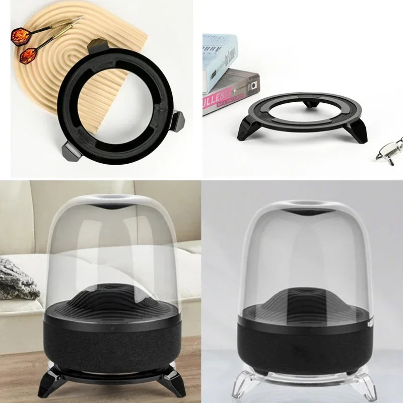 Acrylic Speaker Stand Portable Audio Speaker Desktop Mount Holder Compatible For Harman/Kardon Aura Studio3/4 Speaker