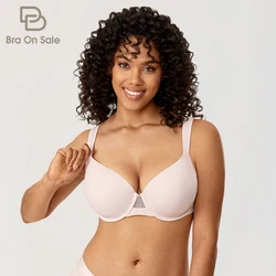 Women's Plus Size Seamless Bra Push Up Lightly Padded Comfort Wide Strap Solid Underwire Contour Bras For Women Underwear