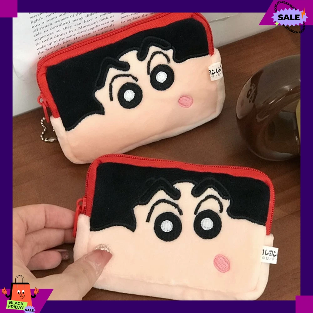 

Милый кошелек для монет с Карандашом Шин-чаном 11 см, мини-кошелек для карт с динозавром Широ Нохарой, мультяшный кошелек, подарок на день рождения