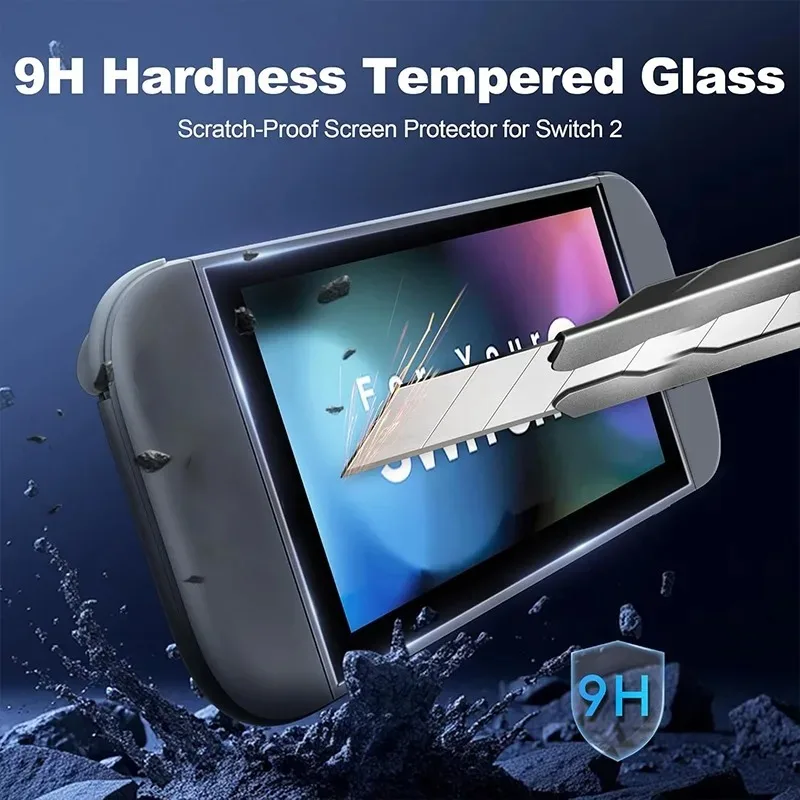 Tempered Glass for Nintendo Switch 2 Screen Protector High Definition Easy Install Protectors for NS Switch2 Gaming Accessories