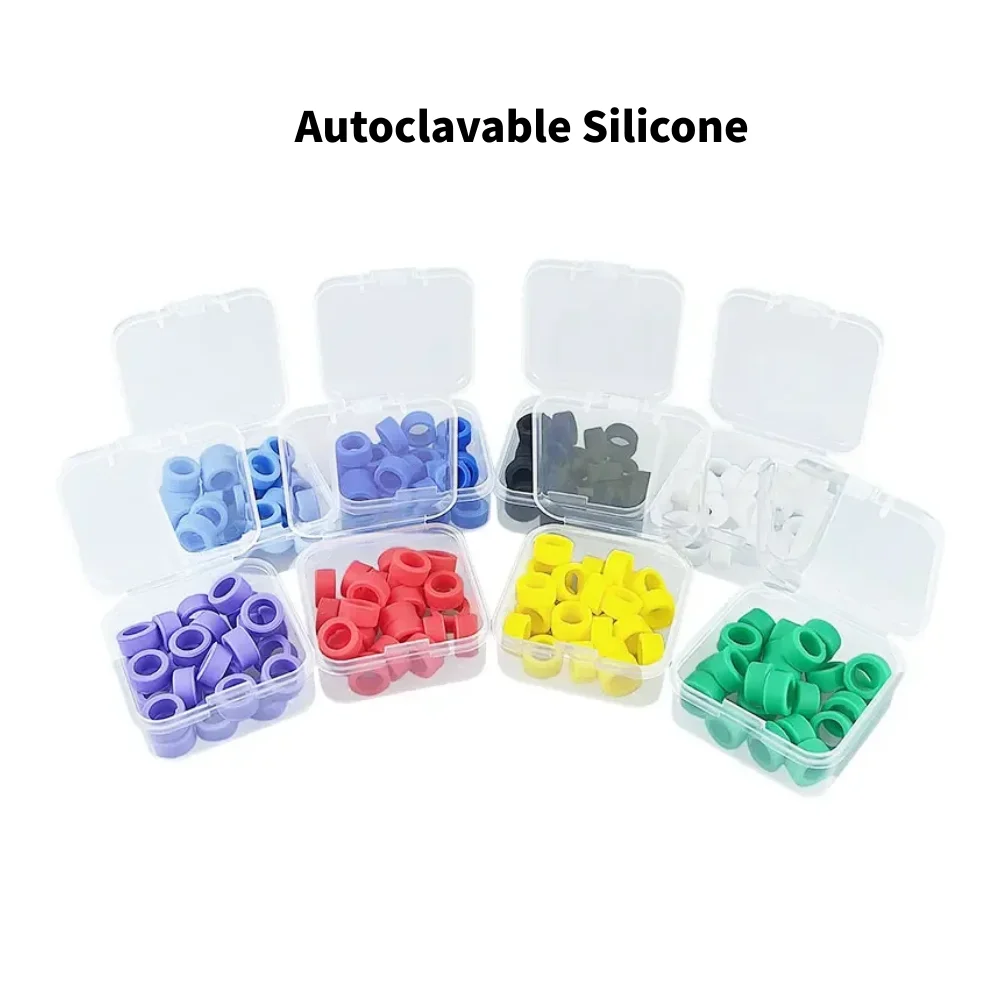 20Pcs Silicone Dental Instrument Color Code Rings
