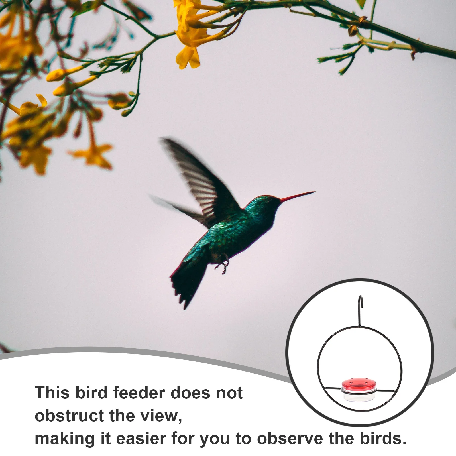 

2Pcs Outdoor Bird Feeder Hanging Design for Garden Use Rustic Bird Feeders for Outside Backyard Wildlife Tool