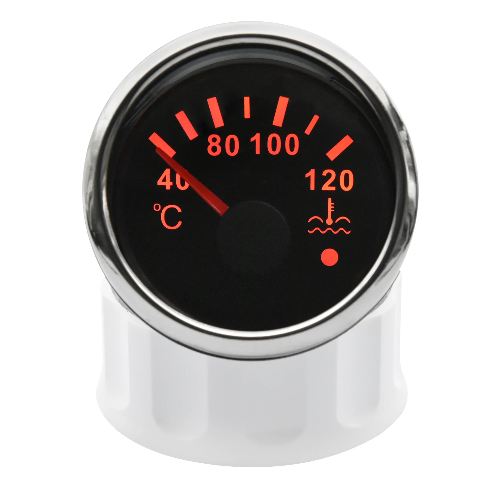 52mm Car Truck Boat Water Temp Gauge 10MM Temperature Sensor 40-120 Moto Meter Vehicle Indicator For Auto With Red BackLight