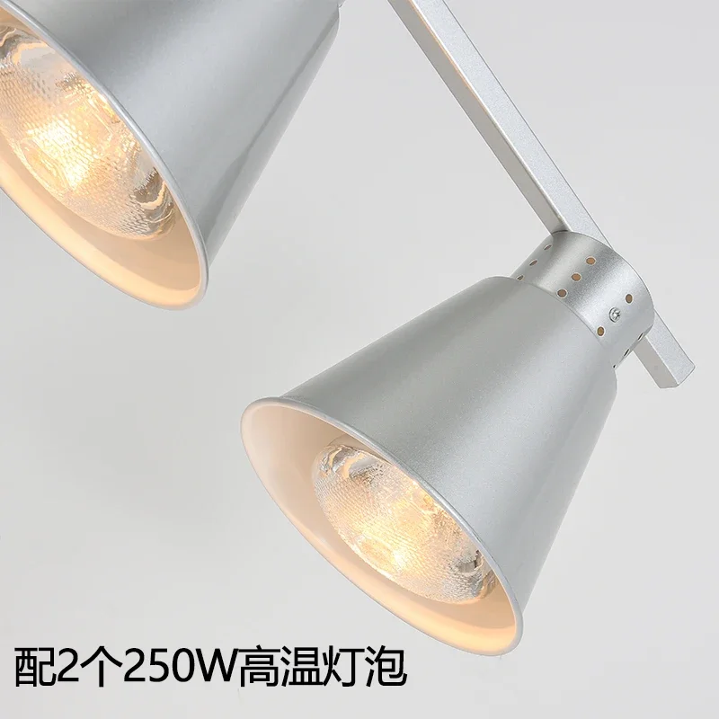 Food heating dining insulation lamp desktop double head food pizza warming lamp barbecue table lamp