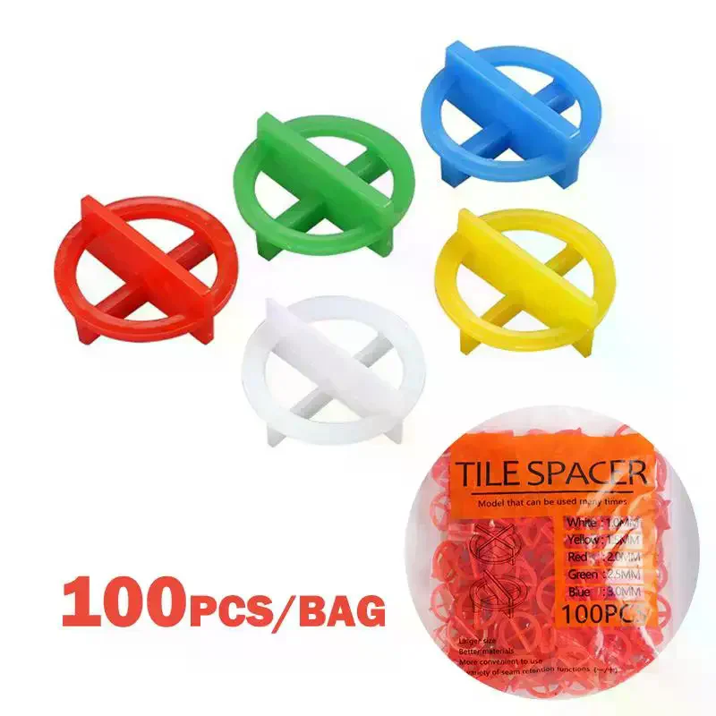 00Pcs Tile Leveling System Clips Spacers Wedge Floor Wall Installation Plastic 1-3mm
