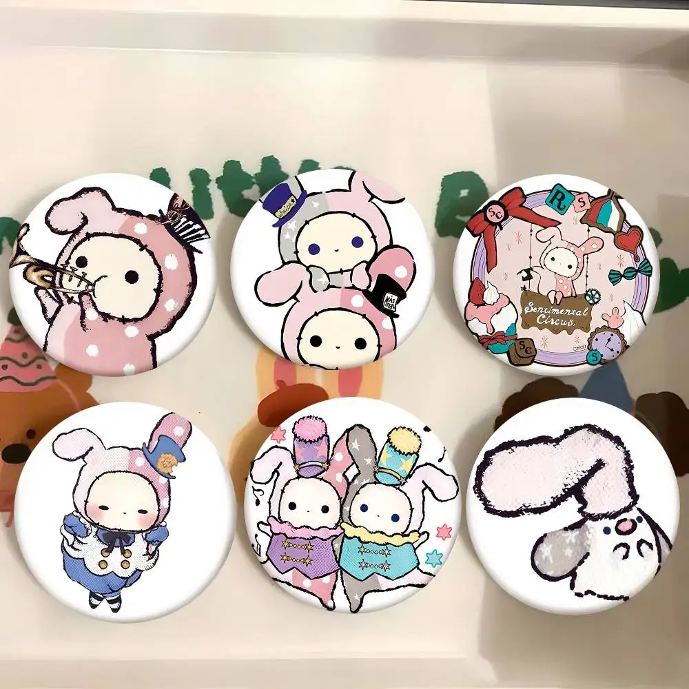 1pc Cute Japan S-sentimental Circus Cartoon Style Badge Brooches On Backpack Decoration Round Enamel Pins For Accessorys