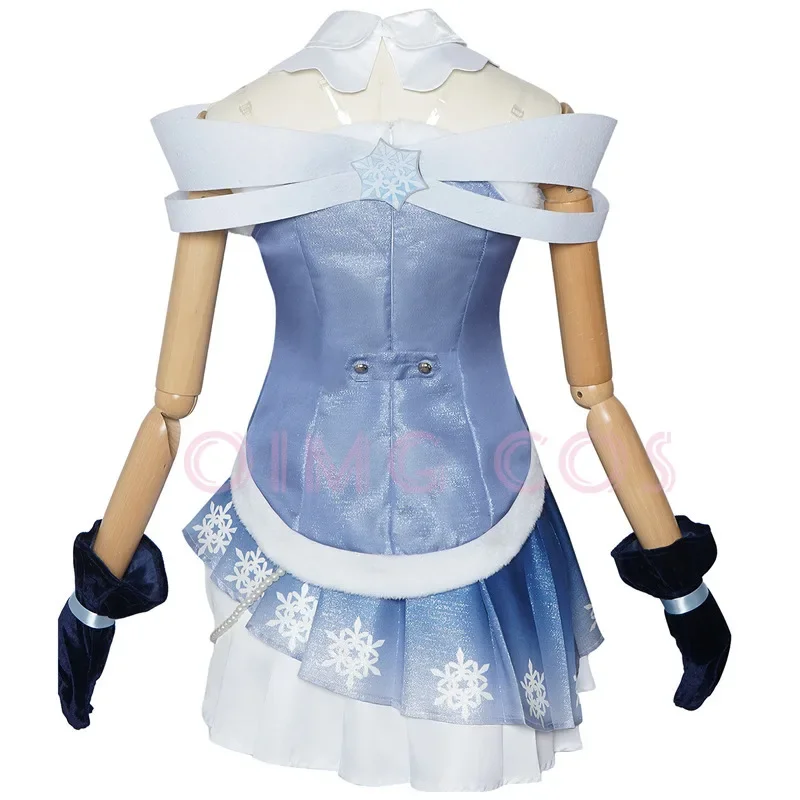 Снег Мику 2200, униформа горничной для косплея, костюмы аниме, ролевые игры, праздничные вечерние игры, костюмы на Хэллоуин для женщин