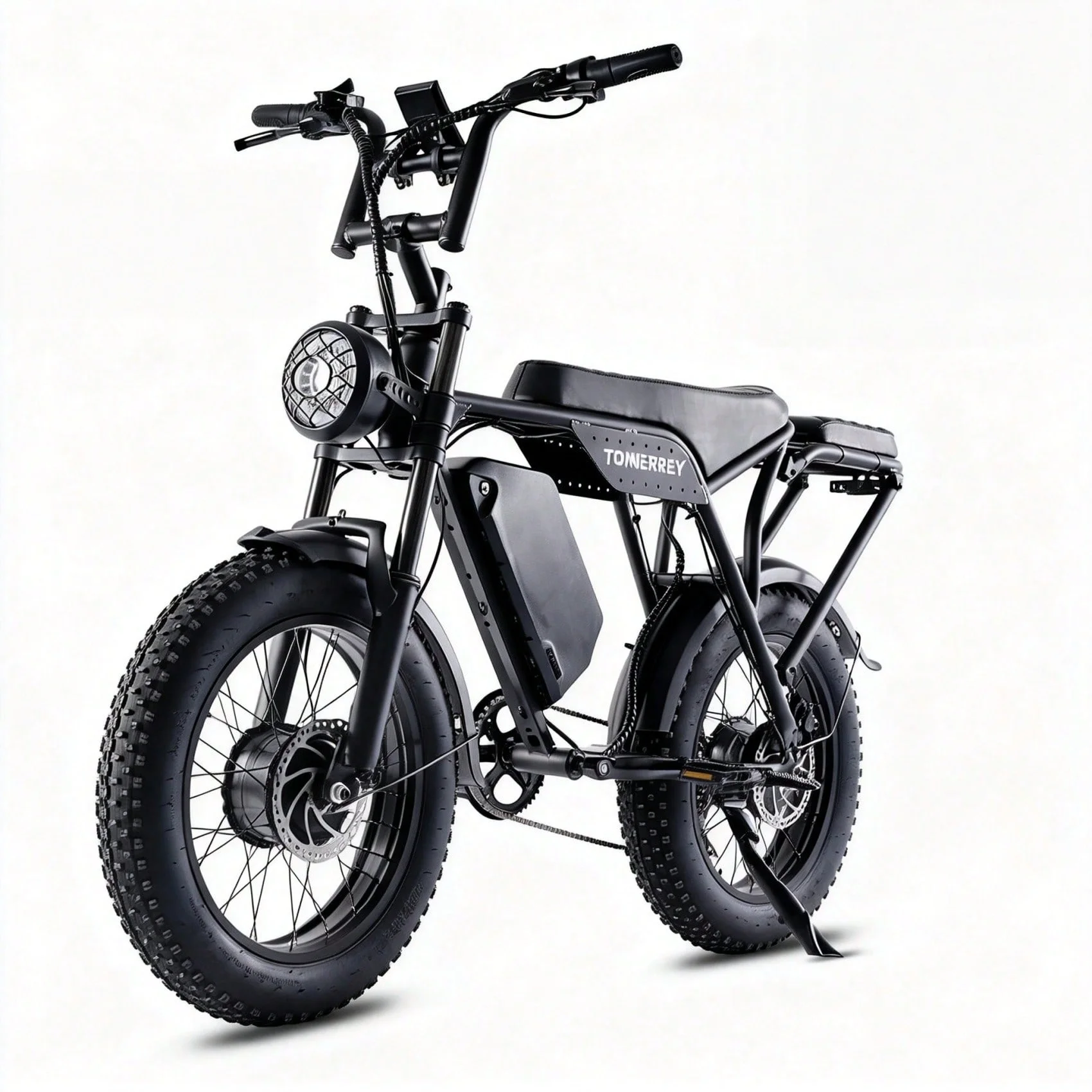 

Adult Electric Bicycle, 58V 15AH Battery, 500W Motor , Top Speed 45 Km/h, Range 50 Km/100 Km, 20-inch * 4.0 Wide Tires.