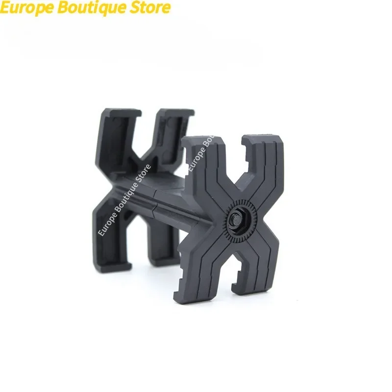 5.56 Dual Magazine Coupler, Retractable Parallel Magazine Connector, X-Shaped Design Toy Magazine Upgrade Accessory