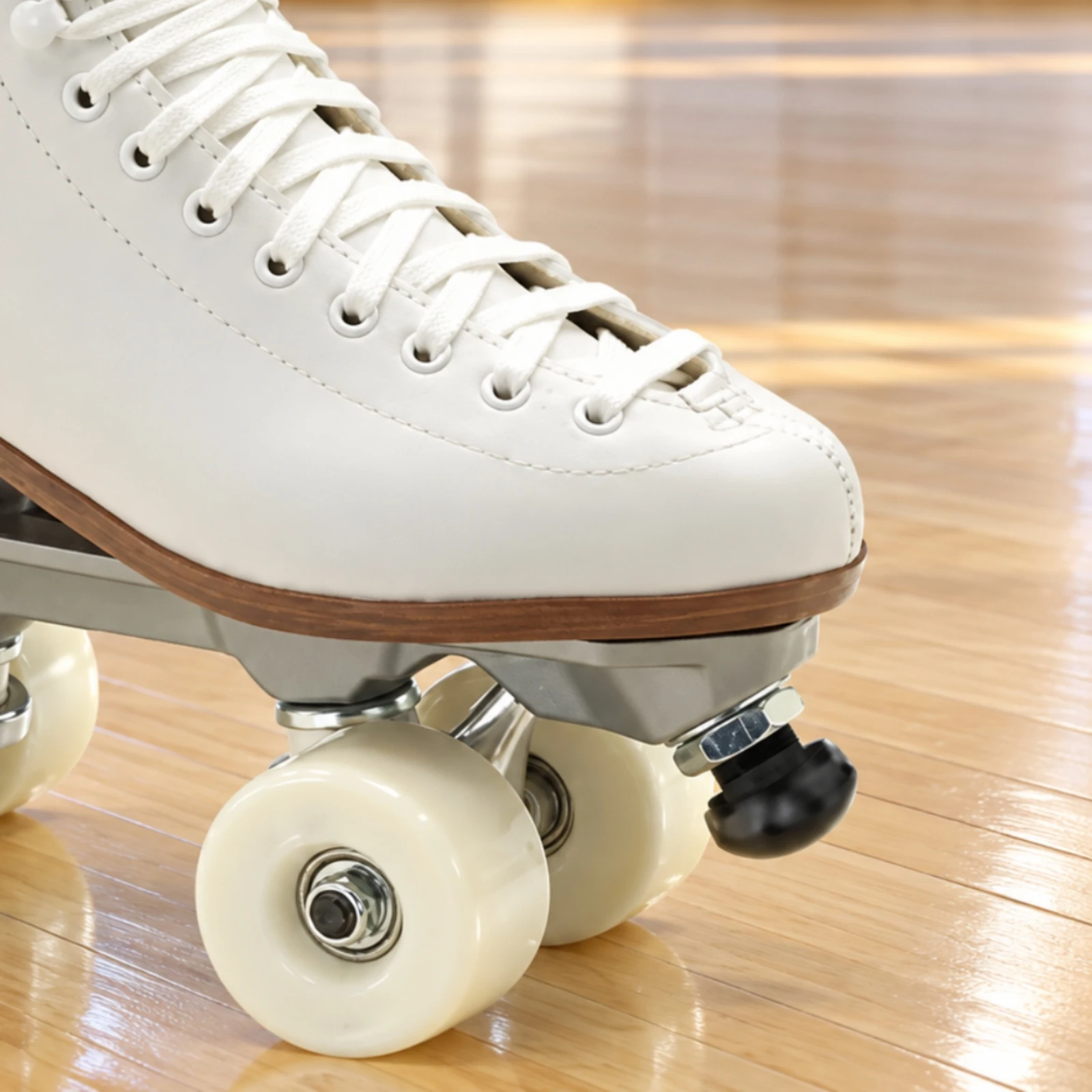 Four-Wheel Skate Toe Stop Adjustable Roller Skate Toe Stop Tool-No-Tool Stable for Dance Skaters, Rink Sessions