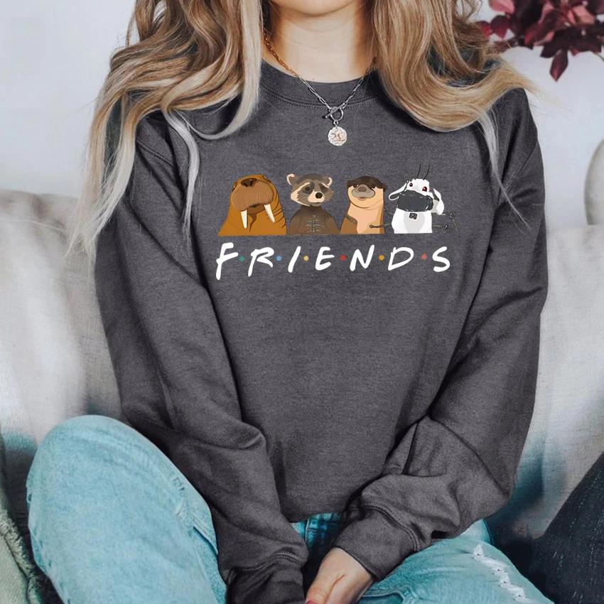 Lylla & Rocket Teefs Floor Sweatshirt GoTG3 Rocket Lylla Hoodie Galaxy Guardians 3 Inspired Rocket Raccoon Friends Sweatshirts