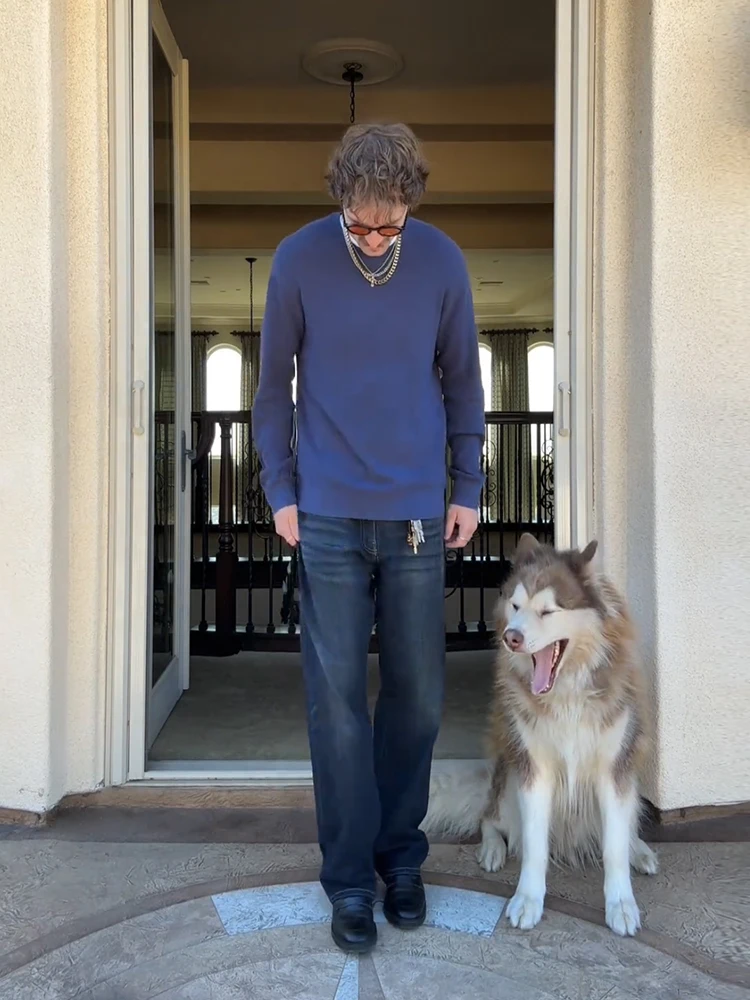 

Мужские джинсы в американском ретро-стиле, темно-синие, свободные, прямые, рабочие, повседневные, с высокой талией, из денима, средней посадки, летняя мода